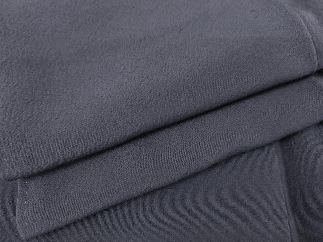 平和屋着物●上質な色無地　藍　墨茶色　正絹　逸品　AABK4555cs
