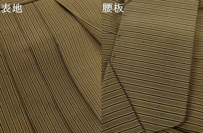平和屋着物●男性　行灯袴　縞　正絹　逸品　AABK4558cs
