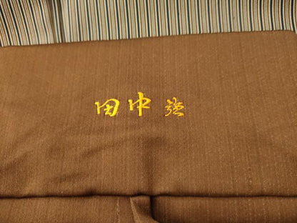 平和屋着物●男性　行灯袴　縞　正絹　逸品　AABK4559cs