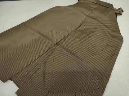 平和屋着物●男性　行灯袴　縞　正絹　逸品　AABK4559cs