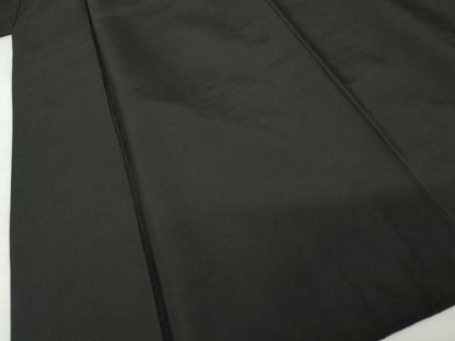 平和屋着物●男性　黒紋付・羽織セット　正絹　逸品　AABK4575cs