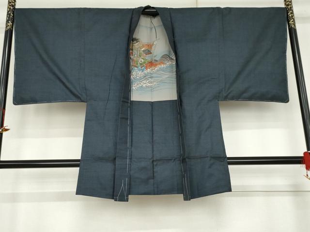 平和屋着物●男性　本場大島紬　アンサンブル　100亀甲　総詰め　正絹　逸品　未使用　AABK4576cs
