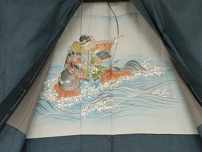 平和屋着物●男性　本場大島紬　アンサンブル　100亀甲　総詰め　正絹　逸品　未使用　AABK4576cs