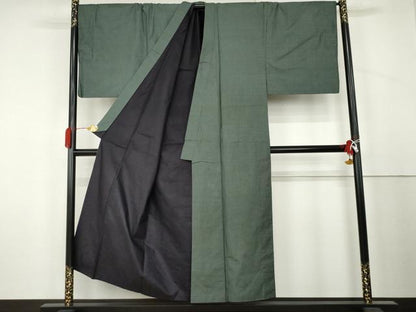 平和屋着物●男性　本場大島紬　アンサンブル　100亀甲　総詰め　キングサイズ　正絹　逸品　AABK4577cs