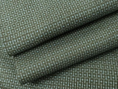 平和屋着物●男性　本場大島紬　アンサンブル　100亀甲　総詰め　キングサイズ　正絹　逸品　AABK4577cs