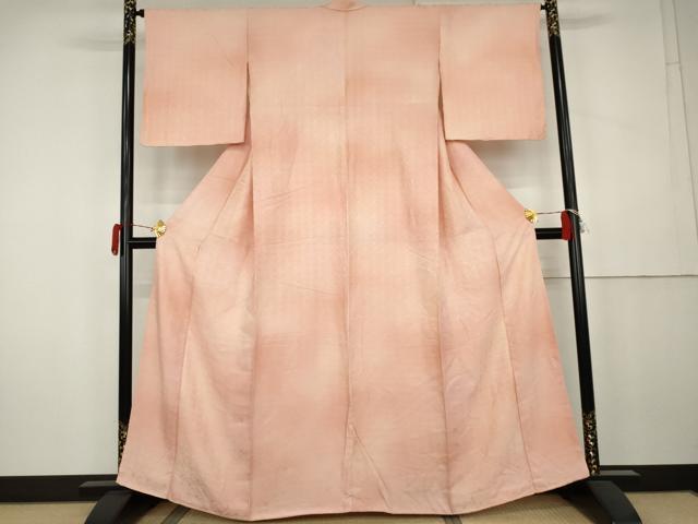 平和屋着物○上質な小紋 霞文 暈し染め 正絹 逸品 AABK4579cs