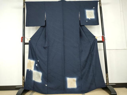 平和屋着物●訪問着　舞桜文　暈し染め　金銀彩　正絹　逸品　AABK4580cs