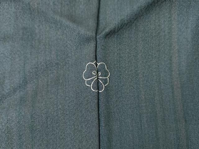 平和屋着物●国際的伝統工芸作家 十二代・藤林徳扇 苑寿  色留袖 刺繍 草乃式部 立波文 銀糸 丹後ちりめん 反端付き 正絹 逸品 AABK4583cs