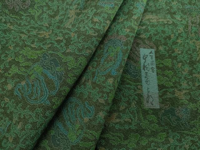 平和屋着物●重要無形文化財　人間国宝　中村勇二郎　江戸小紋　幸せの鐘がなる　正絹　逸品　AABK4591cs