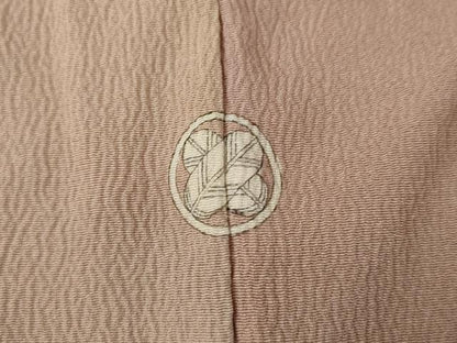 平和屋着物●染色作家　斉藤三才　小紋　霞文　暈し染め　正絹　逸品　AABK4592cs