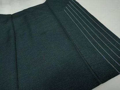 平和屋着物●訪問着　紬地　絞り　霞市松文　正絹　逸品　AABK4598cs