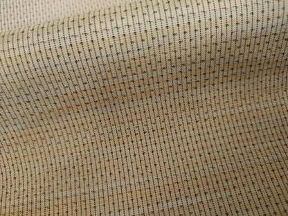 平和屋着物●本場縞大島紬　染大島　訪問着　作家物　流水文　正絹　逸品　AABK4599cs