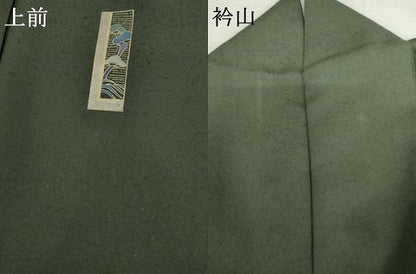 平和屋着物●訪問着　鶴　枝花文　金彩　正絹　逸品　AABK4605cs