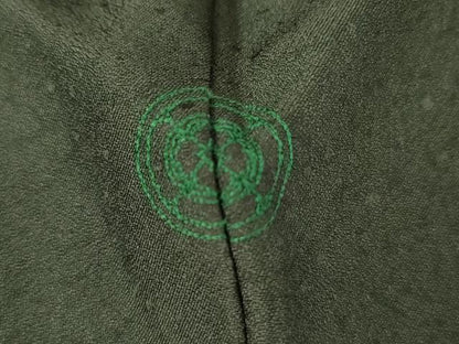 平和屋着物●訪問着　鶴　枝花文　金彩　正絹　逸品　AABK4605cs