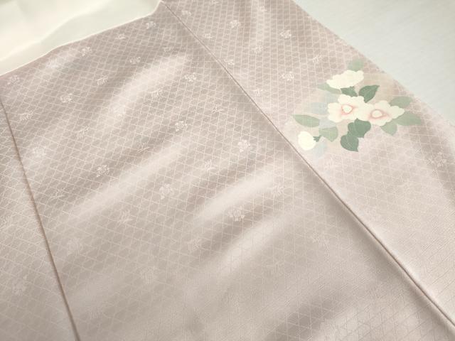 平和屋着物●訪問着　地紙枝花文　暈し染め　金銀彩　正絹　逸品　AABK4611cs