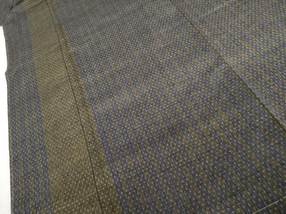 平和屋着物●上質な紬　間道　ますいわ屋扱い　正絹　逸品　未使用　AABK4617cs