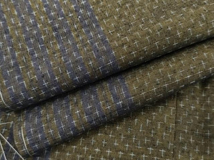 平和屋着物●上質な紬　間道　ますいわ屋扱い　正絹　逸品　未使用　AABK4617cs