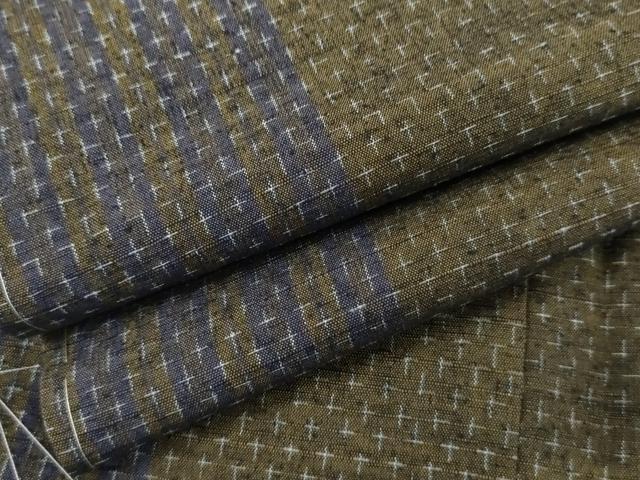 平和屋着物●上質な紬　間道　ますいわ屋扱い　正絹　逸品　未使用　AABK4617cs