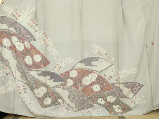 平和屋着物●訪問着　作家物　辻が花　絞り　正絹　逸品　AABK4618cs