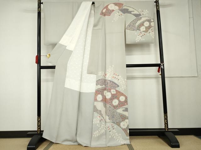 平和屋着物●訪問着　作家物　辻が花　絞り　正絹　逸品　AABK4618cs