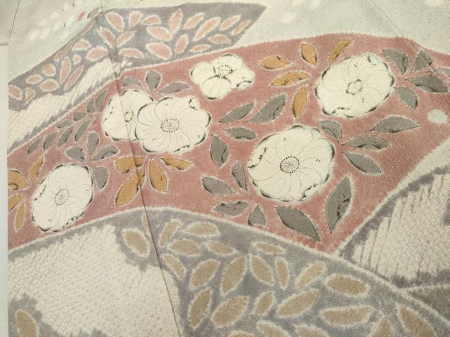 平和屋着物●訪問着　作家物　辻が花　絞り　正絹　逸品　AABK4618cs