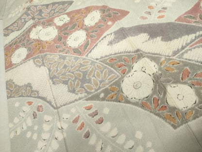 平和屋着物●訪問着　作家物　辻が花　絞り　正絹　逸品　AABK4618cs