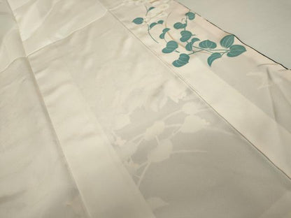 平和屋着物●豪華振袖　友禅　花鳥文　暈し染め　正絹　逸品　AABK4627cs