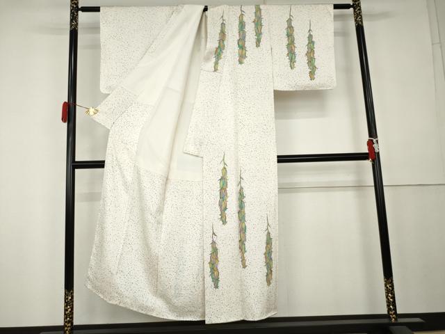 平和屋着物●染色作家　田中文子　訪問着　枝花文　正絹　逸品　未使用　AABK4632cs
