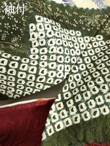平和屋着物●豪華振袖　絞り　駒刺繍　花車文　金銀彩　正絹　逸品　AABK4639cs