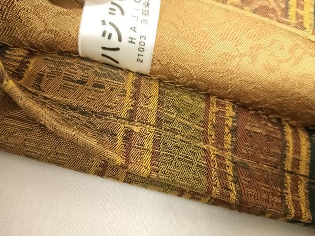 平和屋着物◎全通柄袋帯　花間道　正絹　逸品　AABK4645yx