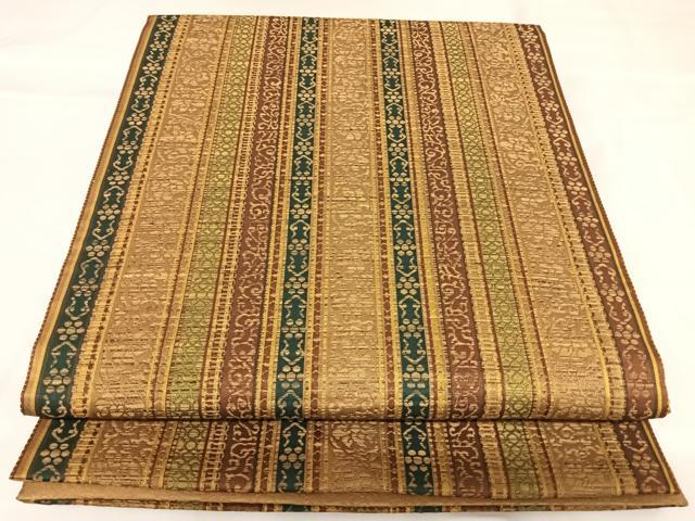 平和屋着物◎全通柄袋帯　花間道　正絹　逸品　AABK4645yx