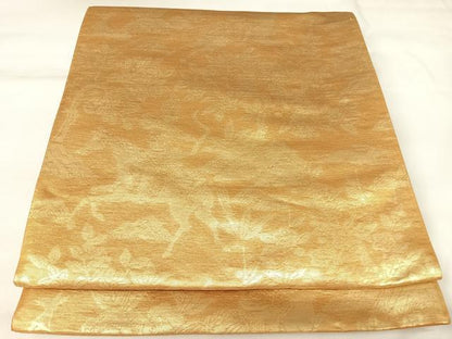 平和屋着物◎六通柄袋帯　狩猟文　金糸　正絹　逸品　AABK4689yx