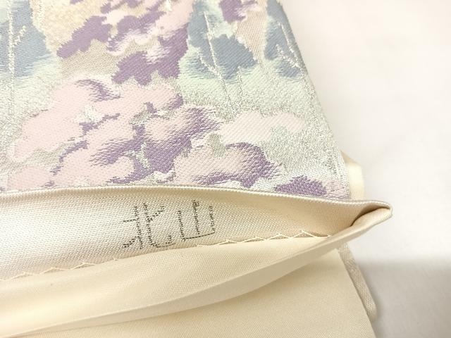 平和屋着物◎六通柄袋帯　唐織　北山　プラチナ二重箔　正絹　逸品　AABK4710yx