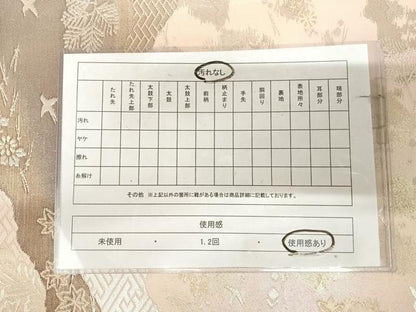 平和屋着物◎六通柄袋帯　花鳥文　金銀糸　正絹　逸品　AABK4813yx