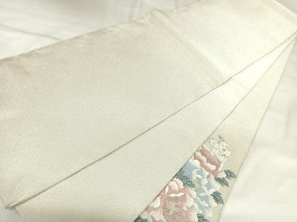 平和屋着物◎綴れ　太鼓柄袋帯　花車文　金銀糸　正絹　逸品　AABK4815yx