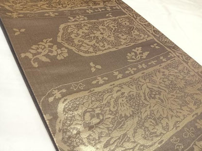 平和屋着物◎西陣　六通柄袋帯　花鳥文　金糸　正絹　逸品　AABK4832yx