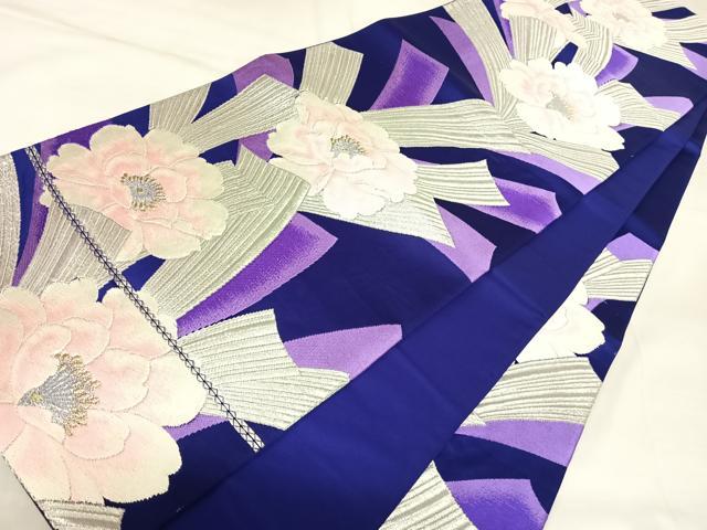平和屋着物◎六通柄袋帯　唐織　舞花文　やまとオリジナル　金銀糸　正絹　逸品　AABK4993yx