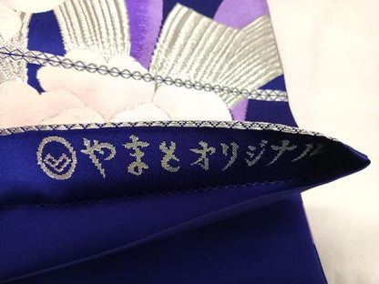 平和屋着物◎六通柄袋帯　唐織　舞花文　やまとオリジナル　金銀糸　正絹　逸品　AABK4993yx