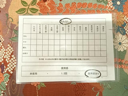 平和屋着物◎六通柄袋帯　唐織　花筏文　金糸　正絹　逸品　AABK5069yx