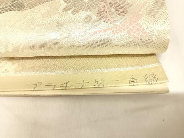 平和屋着物◎六通柄袋帯　平安の四季　プラチナ箔二重織　正絹　逸品　AABK5084yx