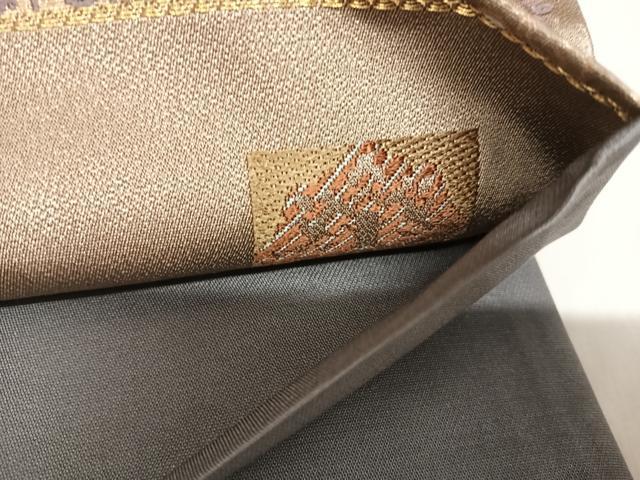 平和屋着物◎六通柄袋帯　唐織　花丸間道　金糸　正絹　逸品　AABK5085yx