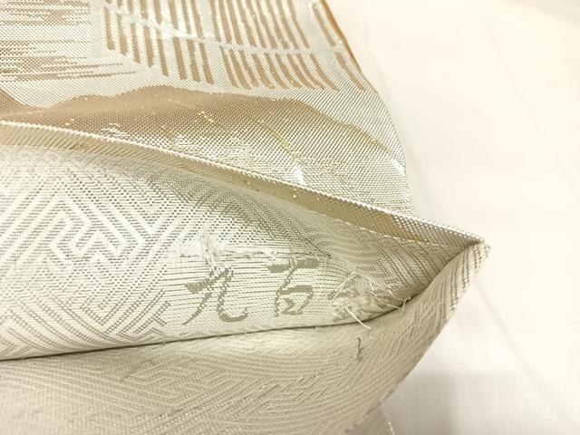 平和屋着物◎九百錦　六通柄袋帯　洛桐錦　風景文　金銀糸　正絹　逸品　AABK5087yx