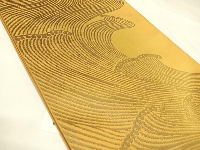平和屋着物◎六通柄　本袋帯　立波文　正絹　逸品　AABK5094yx