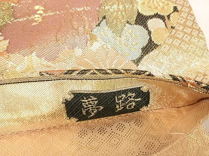 平和屋着物◎九百佐賀錦　六通柄袋帯　夢路　金糸　正絹　逸品　AABK5128yx