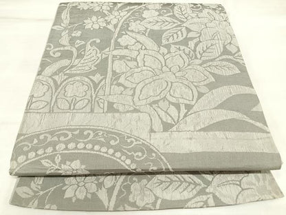 平和屋着物◎全通柄袋帯　花鳥文　正絹　逸品　AABK5185yx