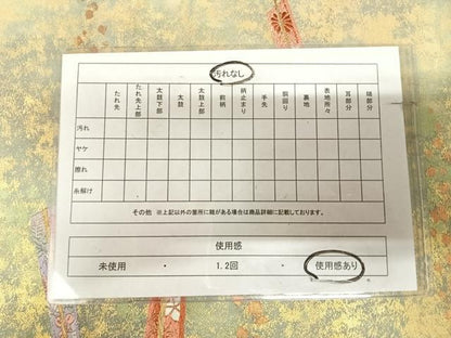 平和屋着物◎六通柄袋帯　唐織　扇子花文　九百錦　手織引箔　金糸　正絹　逸品　AABK5188yx