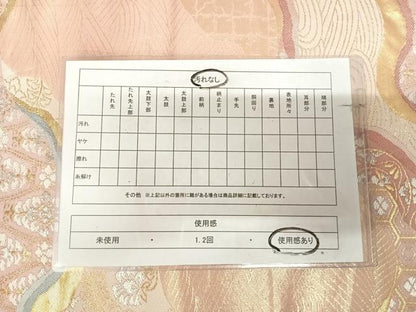 平和屋着物◎六通柄袋帯　唐織　道長花文　金銀糸　正絹　逸品　AABK5193yx