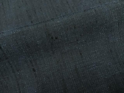 平和屋着物●男性　紬　アンサンブル　色無地　藍鉄色　正絹　逸品　AABK5202ph
