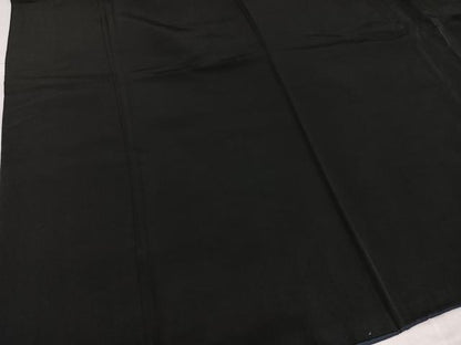 平和屋着物●男性　黒紋付・羽織セット　正絹　逸品　AABK5203ph