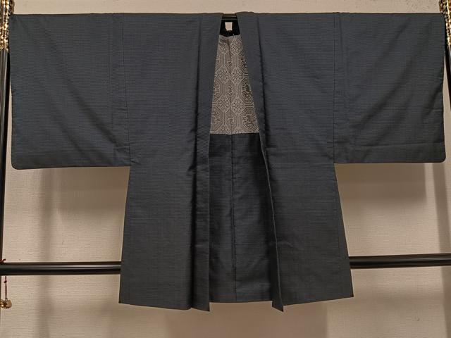 平和屋着物●男性　本場大島紬　アンサンブル　100亀甲　総詰め　正絹　逸品　AABK5204ph